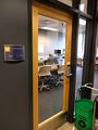 The door to the Community Data Science Lab.